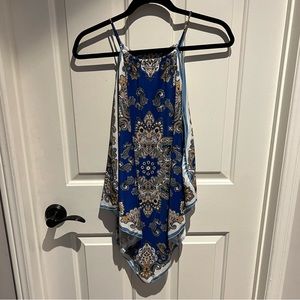 Zara Satin Scarf Tank Top